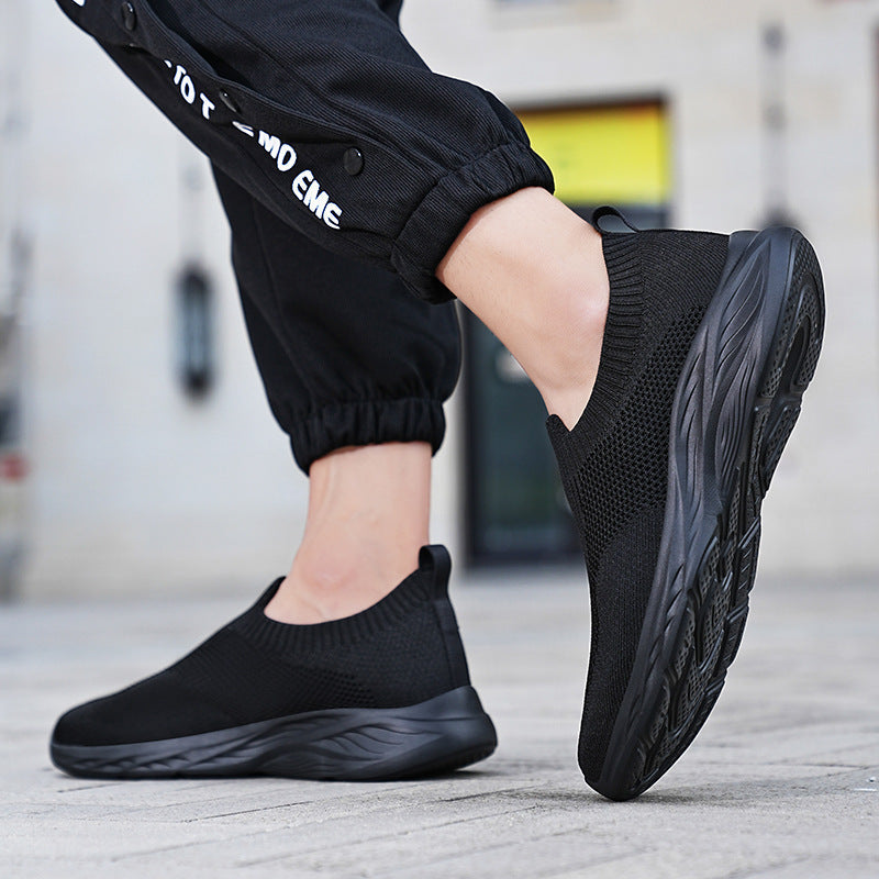 Damen Laufschuhe Atmungsaktiv Leicht Slip-On Sneaker