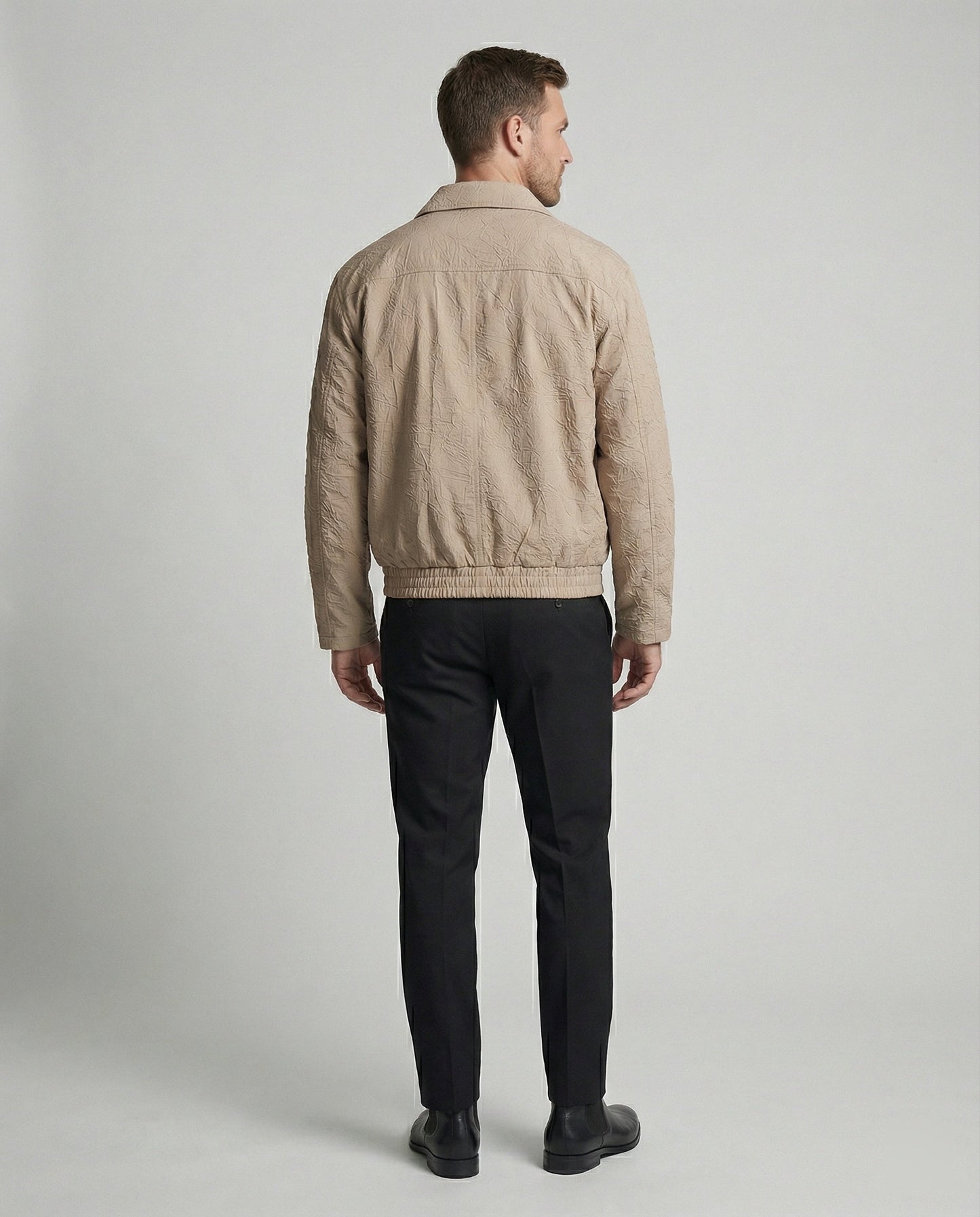 Herren Blousonjacke Leicht Reißverschluss Elastisch Sportlich