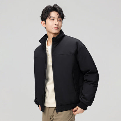 Herren Bomberjacke Modern mit Kragen und Taschen - BerlinGlamour