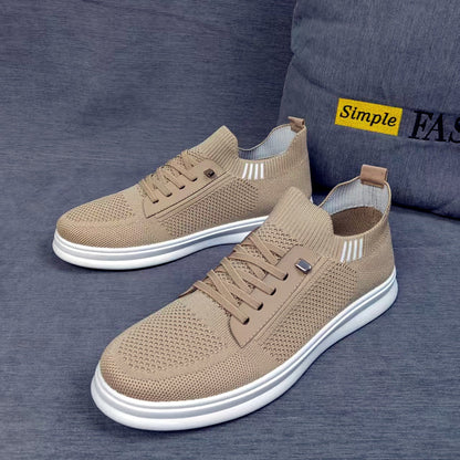 Damen Sport Sneakers Atmungsaktiv mit Reißverschluss Schwarz