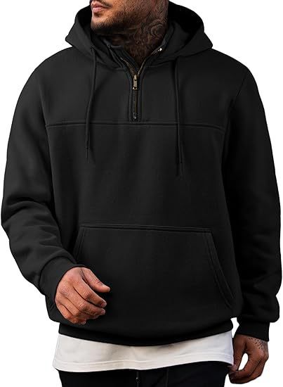 Herren Kapuzenpullover Mit Reißverschluss Und Taschen