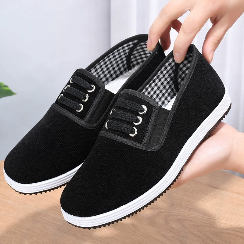 Damen Slipper Sportlich Elastisch Schnürsenkel - BerlinGlamour
