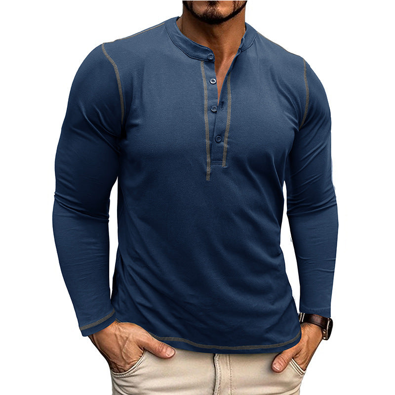 Herren Langarmshirt Atmungsaktiv Elegantes Design