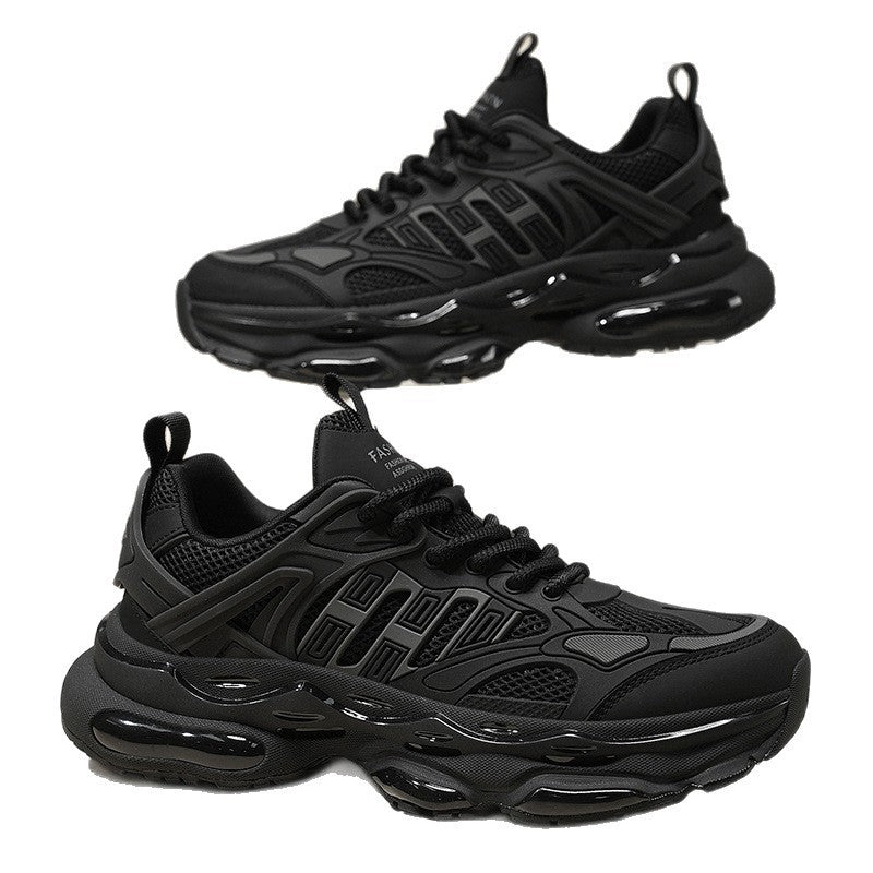 Damen Sneaker Sportlich Atmungsaktiv Komfort Schwarz