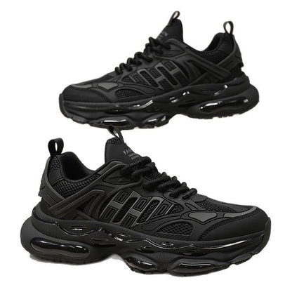 Damen Sneaker Sportlich Atmungsaktiv Komfort Schwarz