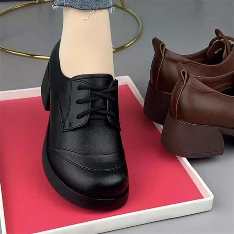 Damen Schnürschuhe Komfortabel Rutschfest Modern - BerlinGlamour