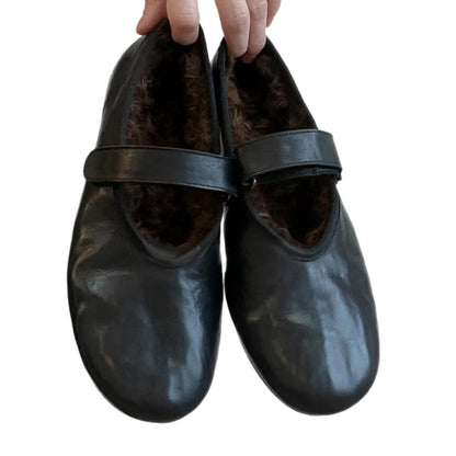 Damen Mokassins Elegant Riemen Weich Innenfutter