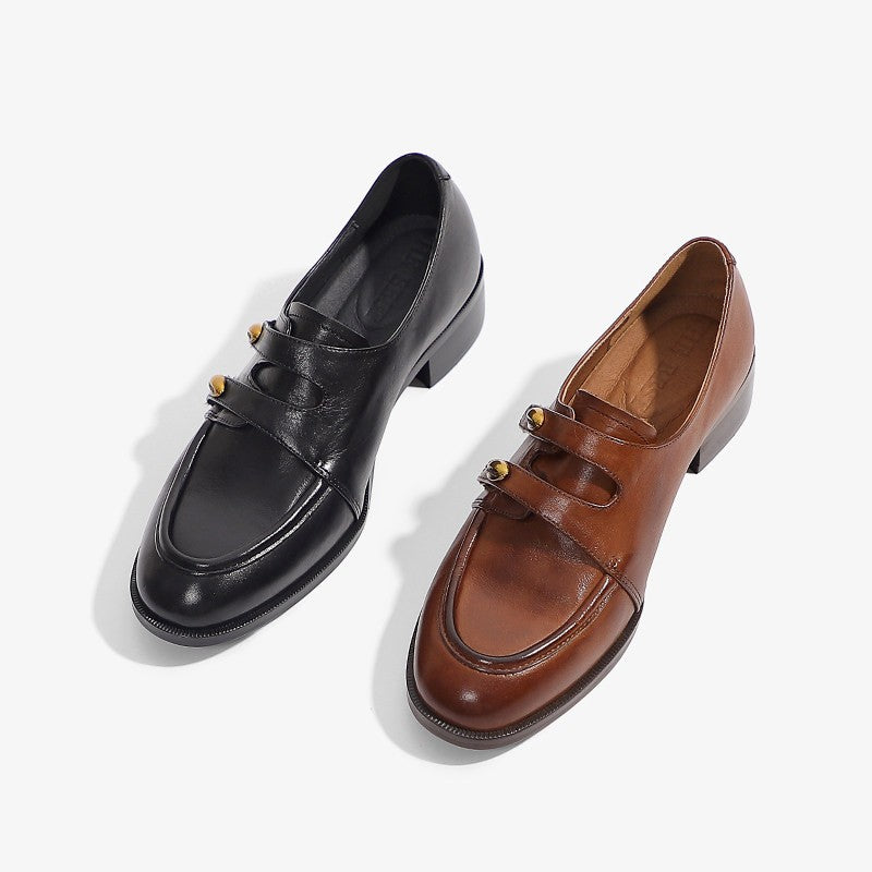 Damen Mokassins Elegante Schuhe mit Riemchen Gold - BerlinGlamour