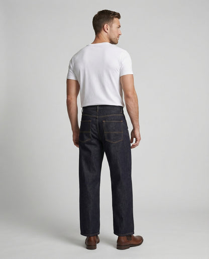 Herren Wide Leg Jeans Heavyweight Denim Hose
