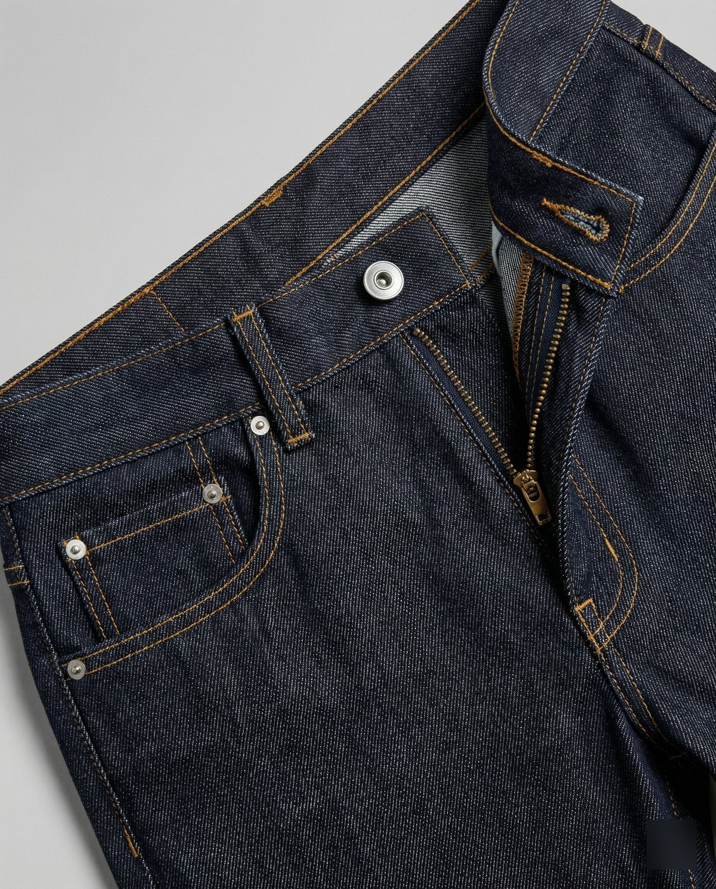 Herren Wide Leg Jeans Heavyweight Denim Hose