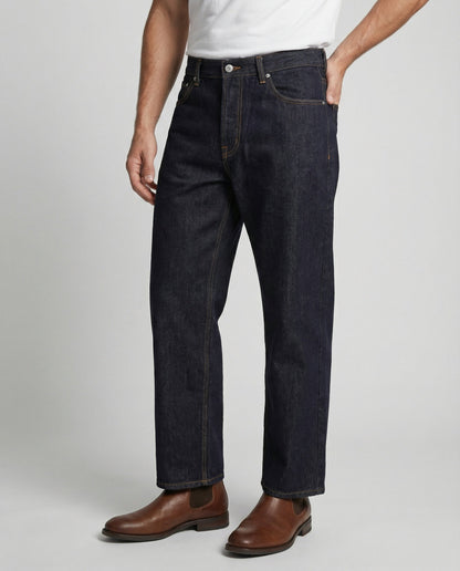 Herren Wide Leg Jeans Heavyweight Denim Hose - BerlinGlamour