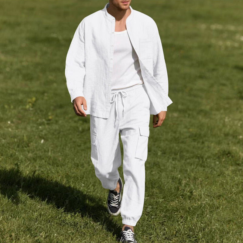 Herren Hemd mit Cargo-Hose bequem lässig Casual