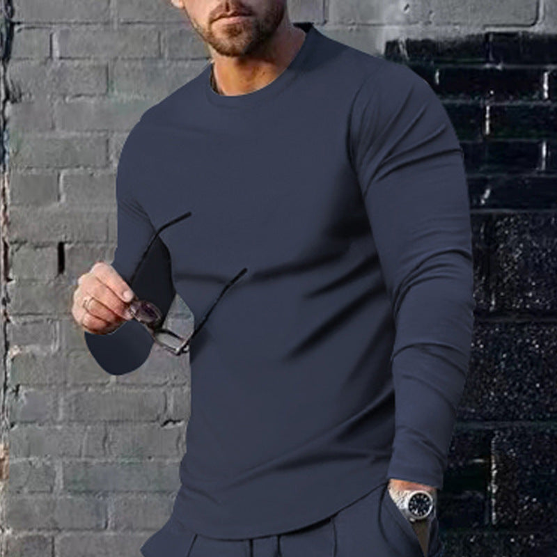 Herren Langarmshirt Modern Atmungsaktiv Bequem