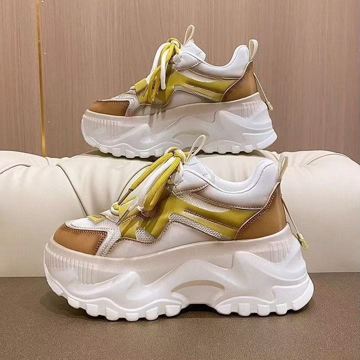 Damen Sneaker Chunky atmungsaktiv Mesh Sportlich