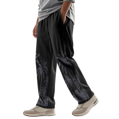 Herren Strandhose Palmendruck Lässig Sommerhose