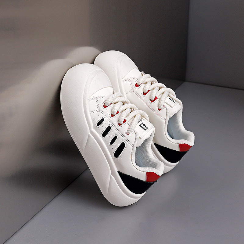 Damen Sneaker Sportlich Atmungsaktiv Mit Dicker Sohle