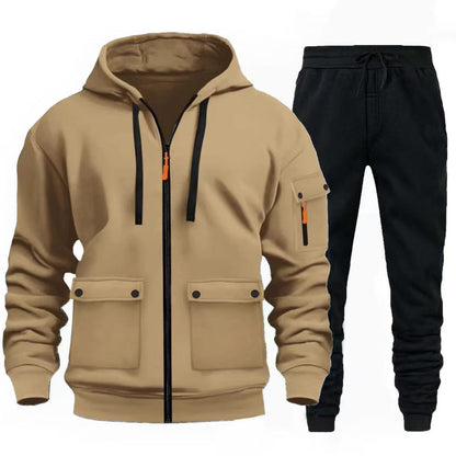 Herren Sportjacke Jogginganzug Mit Taschen - BerlinGlamour