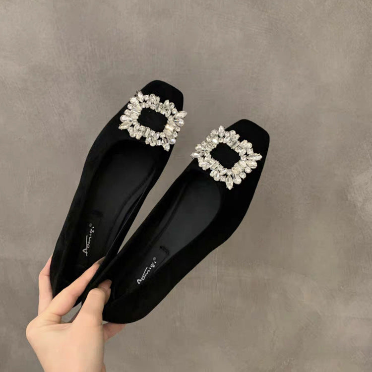 Damen Ballerinas Elegant mit Schmucksteinen Damen Schuhe