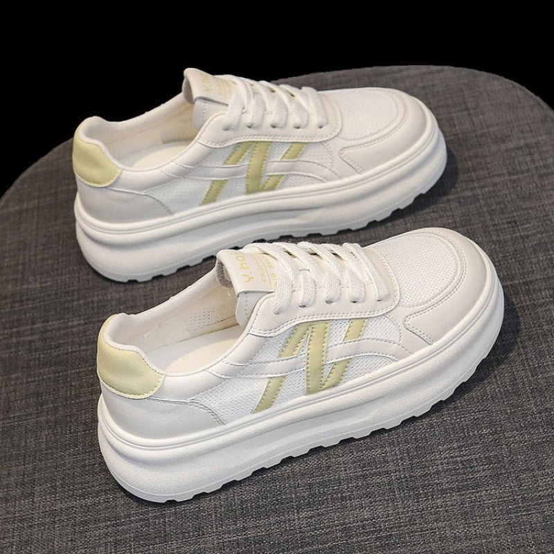 Damen Sneaker Sportlich Plateau atmungsaktiv