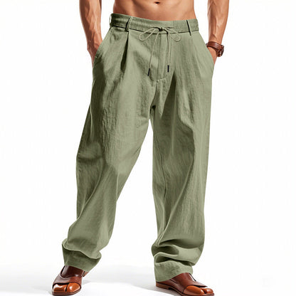 Herren Chino-Hosen Bequem Elastisch Mit Seiten-Taschen