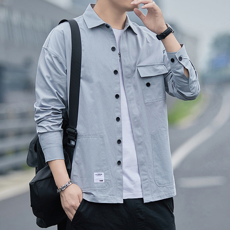 Herren Overshirt Modern mit Taschen und Bequemem Schnitt