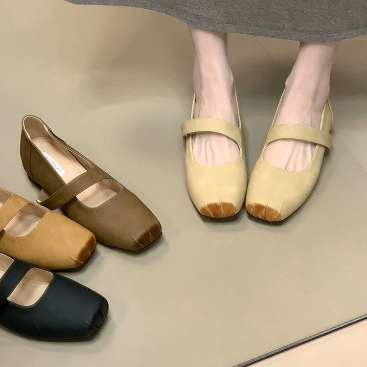 Damen Ballerinas Bequem Elastisch Komfort Schuhe