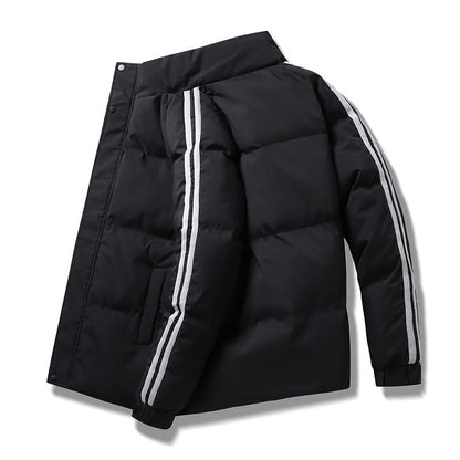 Herren Steppjacke Winterlich Isoliert mit Verstellbarer Kapuze