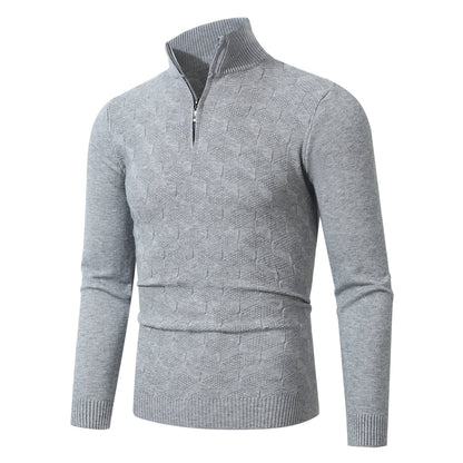 Herren Strickpullover Lässig Mit Reißverschluss