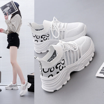 Damen Sneaker Sportlich Leopardenmuster Komfortabel - BerlinGlamour