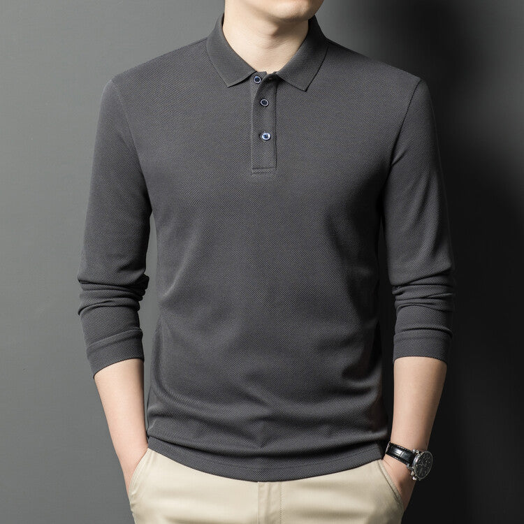 Herren Poloshirt Langarm atmungsaktiv Hochwertig - BerlinGlamour