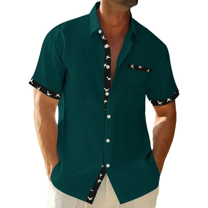 Herren Kurzarmhemd Modern Stilvoll Berlin