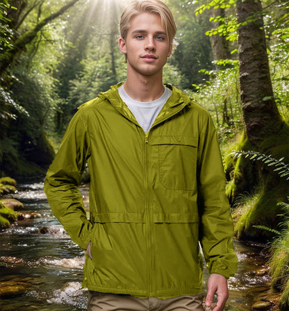 Herren Outdoor-Jacke atmungsaktiv leichte Wasserabweisend