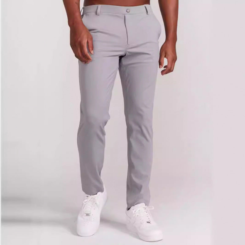 Herren Stretchhose Elegant Slim Fit Schwarz - BerlinGlamour