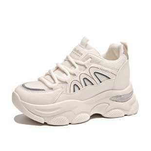 Damen Sneaker Chunky Bequem Komfortable Dämpfung