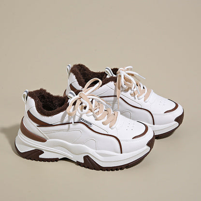 Damen Sneaker Bequem Kuschelig Modisch
