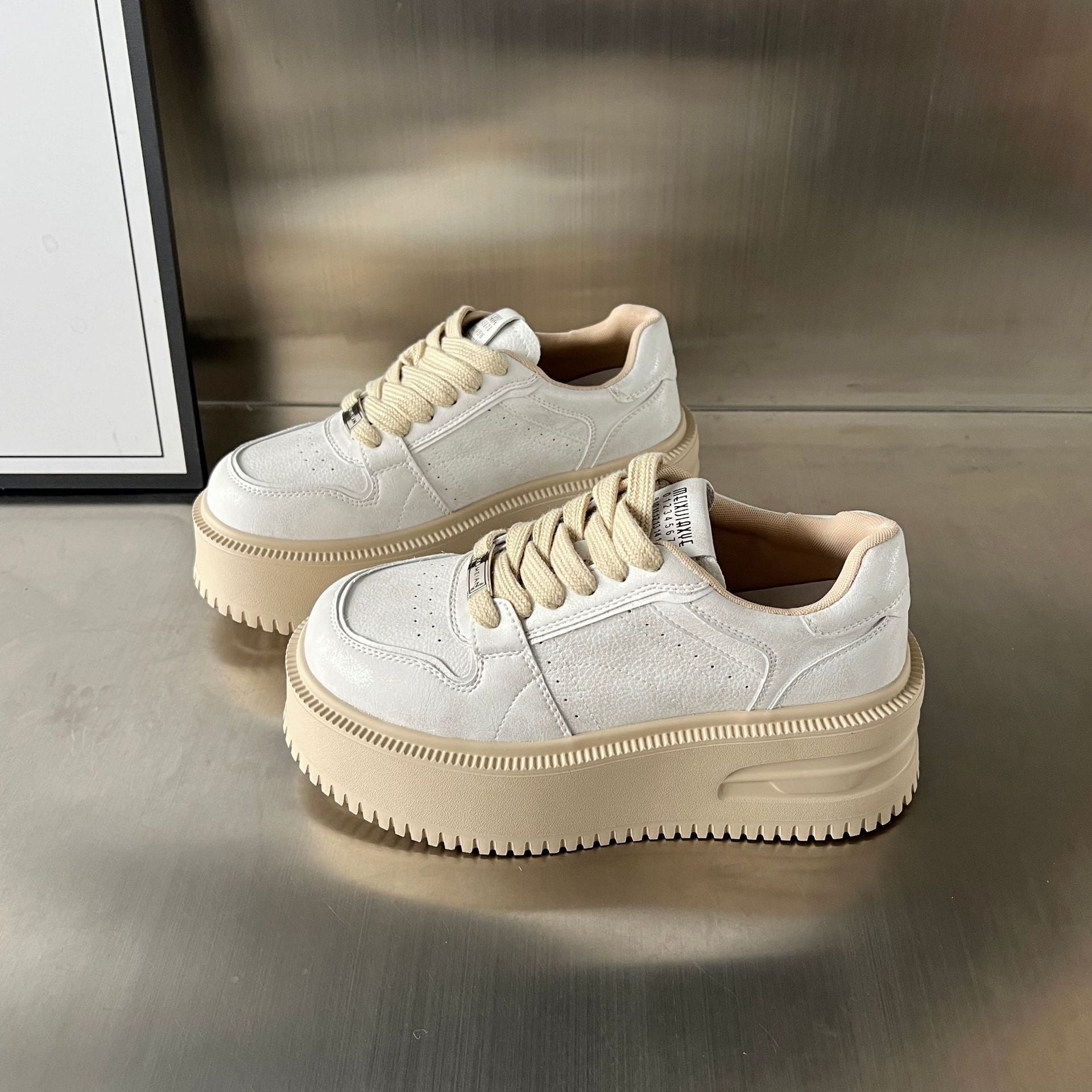 Damen Sneaker Plateau Schuhe Atmungsaktiv Dickes Plateau - BerlinGlamour