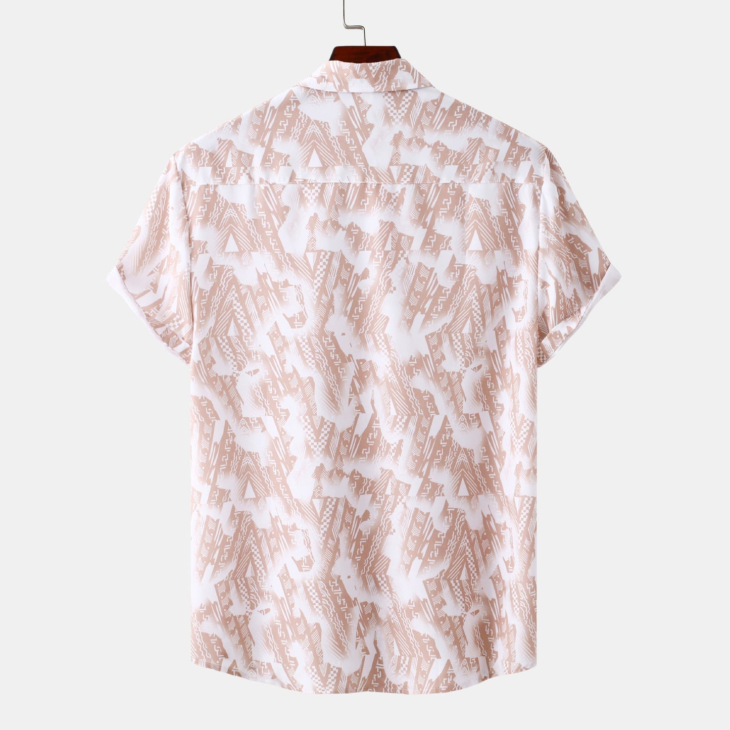 Herren Kurzarmhemd Modern Abstrakt Muster Trendy