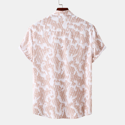 Herren Kurzarmhemd Modern Abstrakt Muster Trendy