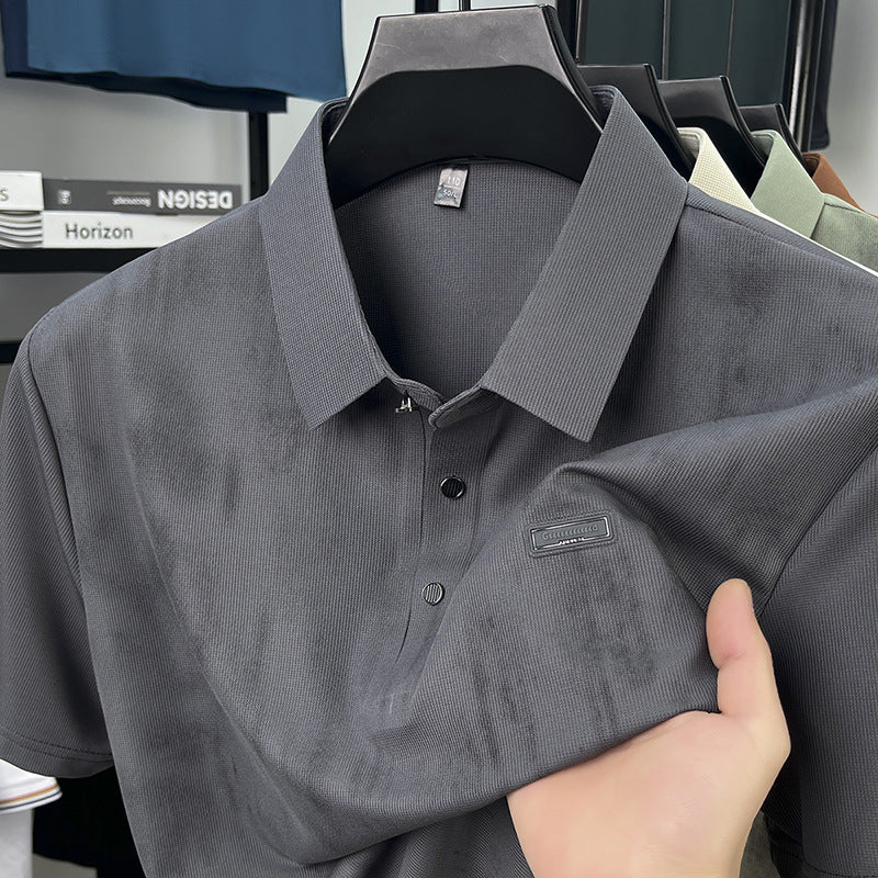 Herren Polohemd Kurzarm Piqué Stoff Modern