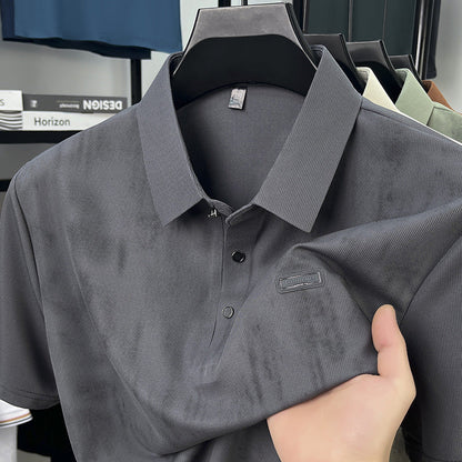 Herren Polohemd Kurzarm Piqué Stoff Modern