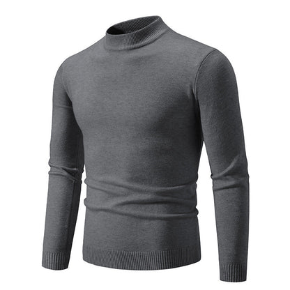 Herren Pullover Rollkragen Baumwolle Hochwertig Elegant