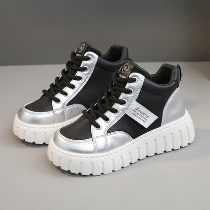 Damen Sneaker High-Top Sportlich Robust