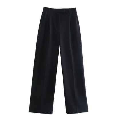 Hohe Wide-Leg Jeans Hose Damen Elegant - BerlinGlamour
