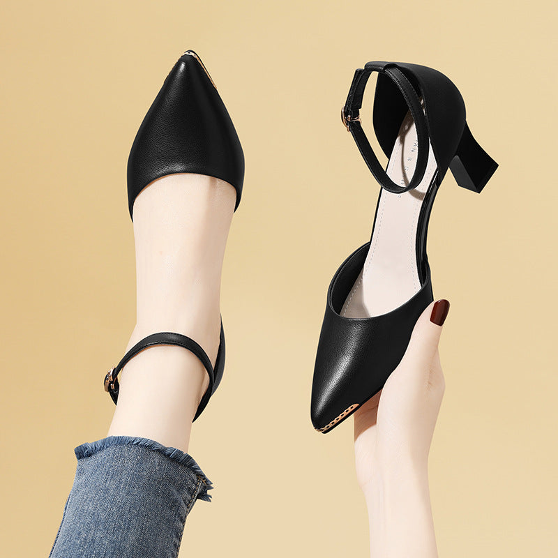 Damen Slingback Pumps Hoch Hacken Modisch Elegant