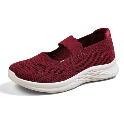 Damen Laufschuhe Leicht Atmungsaktiv Slip-On Schuhe