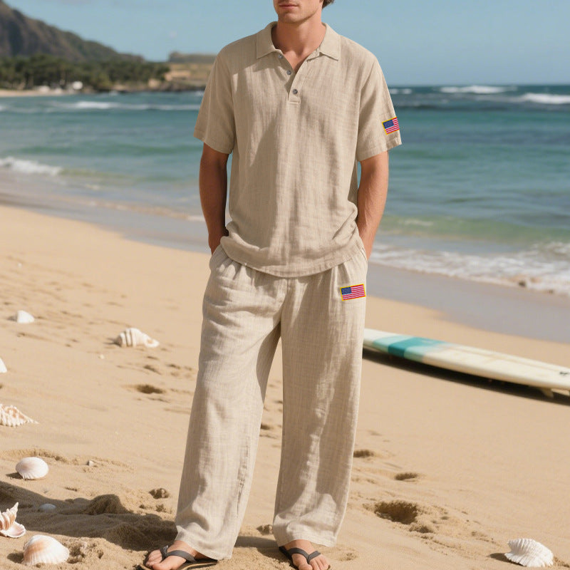 Herren Strandoutfit Leicht Atmungsaktiv Sommer