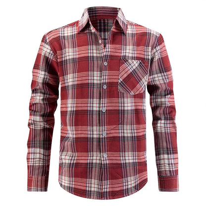 Herren Hemd Langarm Karomuster Modern Berlin Style