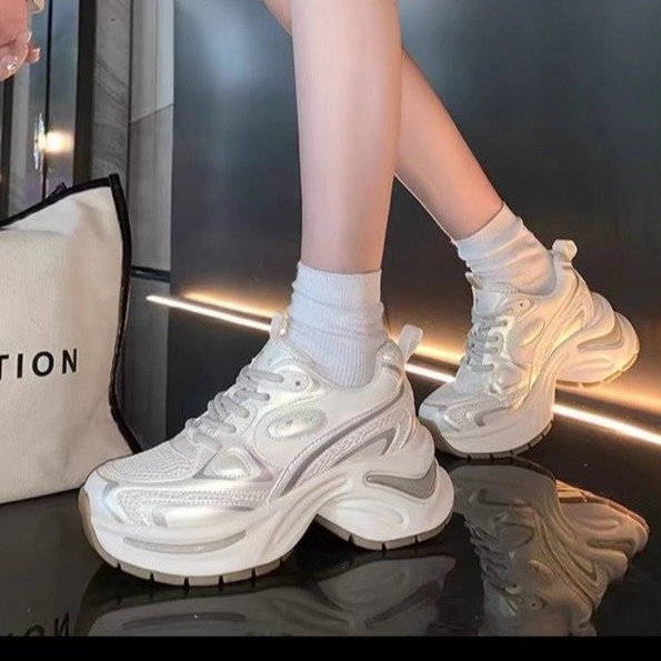 Damen Sneaker Sportlich Reflektierend Gepolstert - BerlinGlamour
