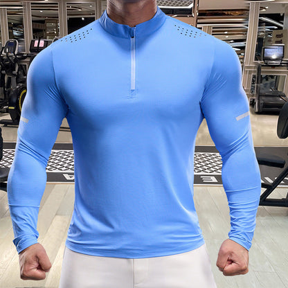 Herren Funktionsshirt Sportlich Langarm Atmungsaktiv