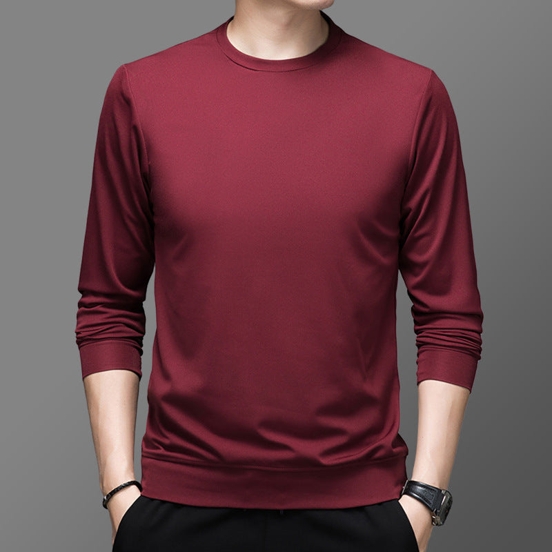 Herren Pullover Funktionsmaterial Warm Rundhals